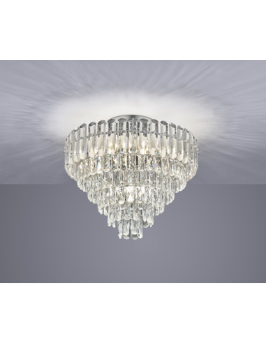 Plafon Cristal Malizia da TRIO Lighting - Elegância Clássica