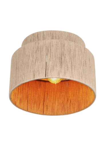 Plafon em Juta Smilla com Design Boho e Soquete E27