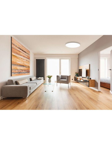 Plafon SARSINA Ø80cm Eglo com LED Regulável e Luz Natural