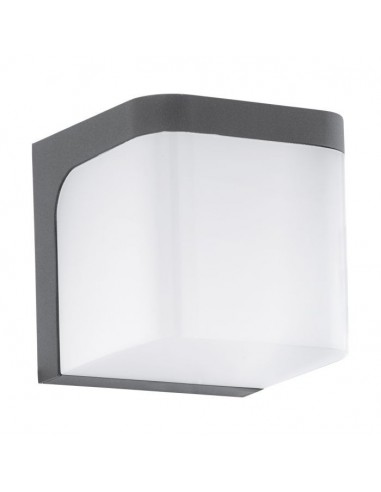 Aplique de exterior JORBA preto com LED integrado da Eglo