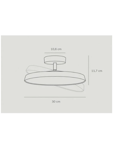 Plafon LED KAITO PRO 30 Nordlux para Iluminação Suave e Uniforme