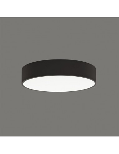Plafon de Teto ISIA Preto ACB com LED Integrado