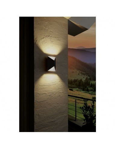 Aplique exterior PEDRAZZO preto Eglo - Iluminação de Parede