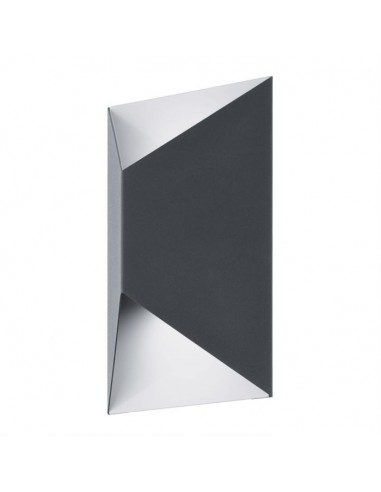 Aplique exterior PEDRAZZO preto Eglo - Iluminação de Parede