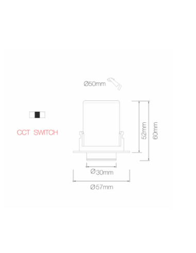 Foco LED Nano Oxo R Recessed com Design Compacto e Funcional