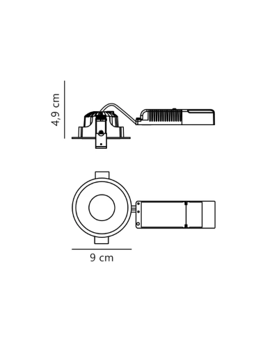 Downlight LED de Encastrar ALBRIC Nordlux, Orientável e Elegante