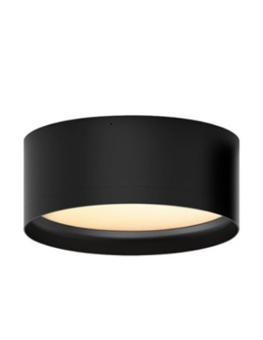 Plafon LED Tech 25W 3000K Preto/Branco Texturizado Moderno