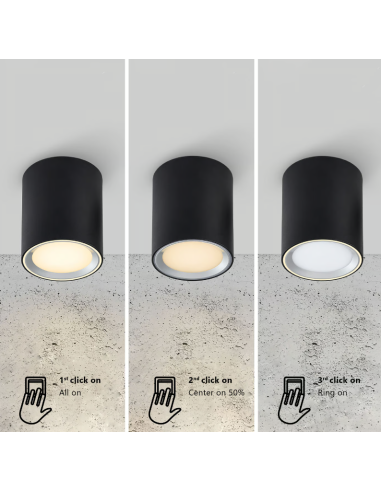 Foco de Teto Embutido FALLON Nordlux com LED Branco Quente
