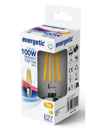 Lâmpada LED A60 E27 2700K 11W 1521lm Luz Quente Nordlux