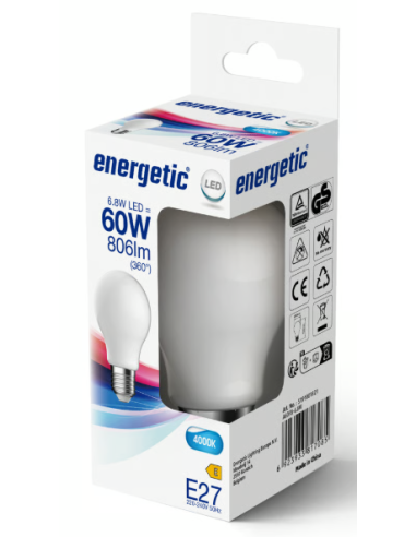 Lâmpada LED Nordlux A60 E27 4000K 6.8W 806lm