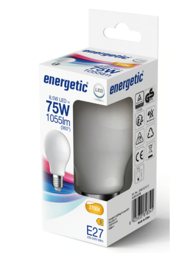 Lâmpada LED Nordlux A60 E27 2700K 8.5W 1055lm