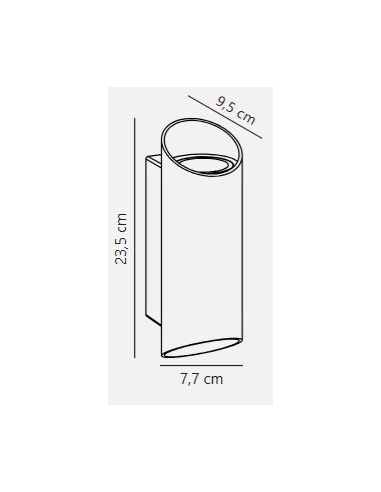 Aplique Nico Round - Design Moderno e Elegante, Luz para Cima e Baixo