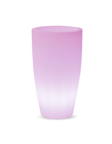 Vaso Floreira com Luz BAMBU NewGarden - Carregamento Solar ou Cabo