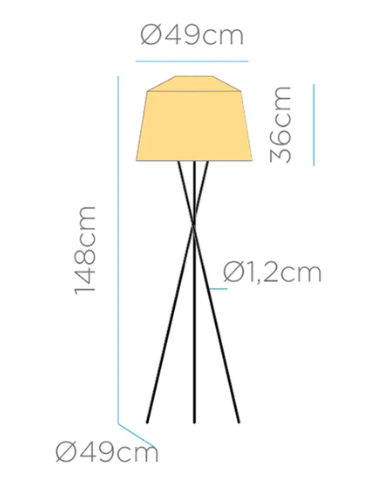 Candeeiro de Pé AMALFI New Garden com LED Solar e Design Moderno